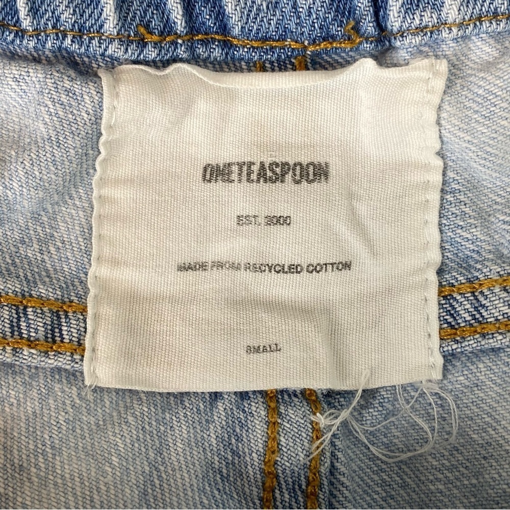 One Teaspoon Shabbies Free People Light Denim Drawstring Boyfriend Jeans - Picture 11 of 11